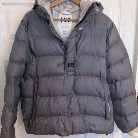 Helly Hansen Puffy Anorak Jacket in Gray (with Iridescence) - Picture 1 of 12